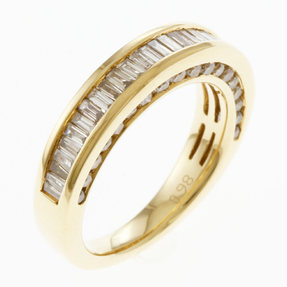 楽天市場】□K18YG ダイヤモンドエタニティリング D0.25ct 約0.9