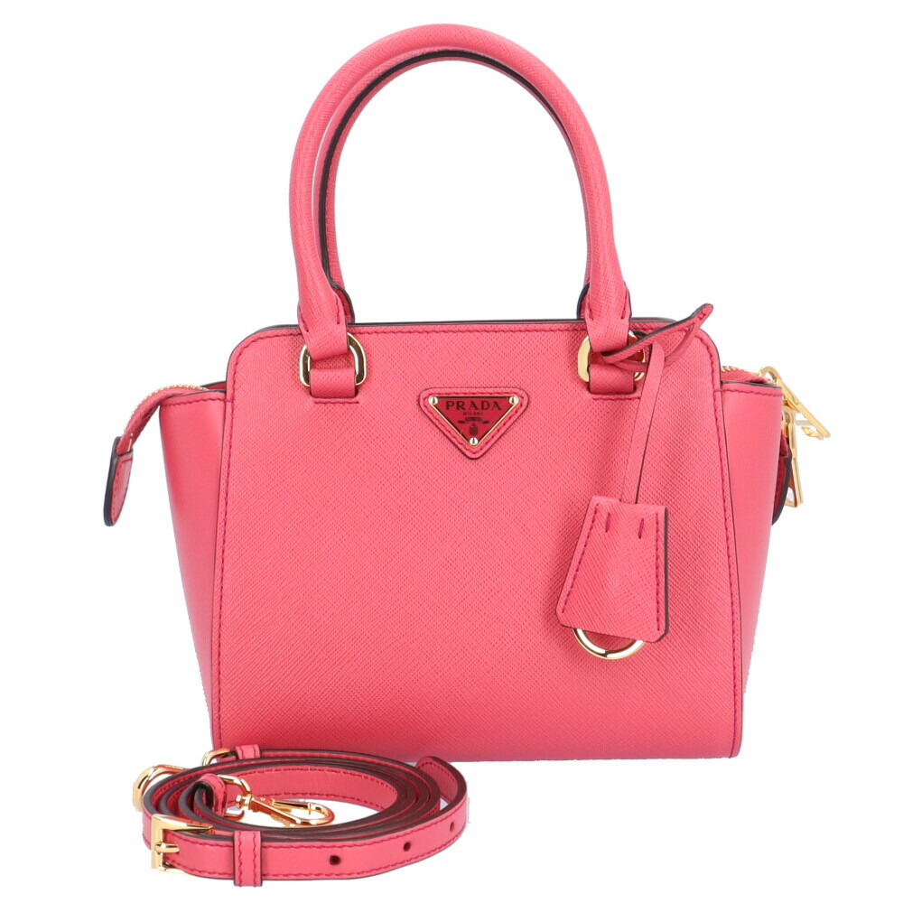 PRADA 斜め掛け ショルダーバッグ 1N1674 ピンク【ランク：A】 楽天市場】プラダ リボンミニショルダー ショルダーバッグ