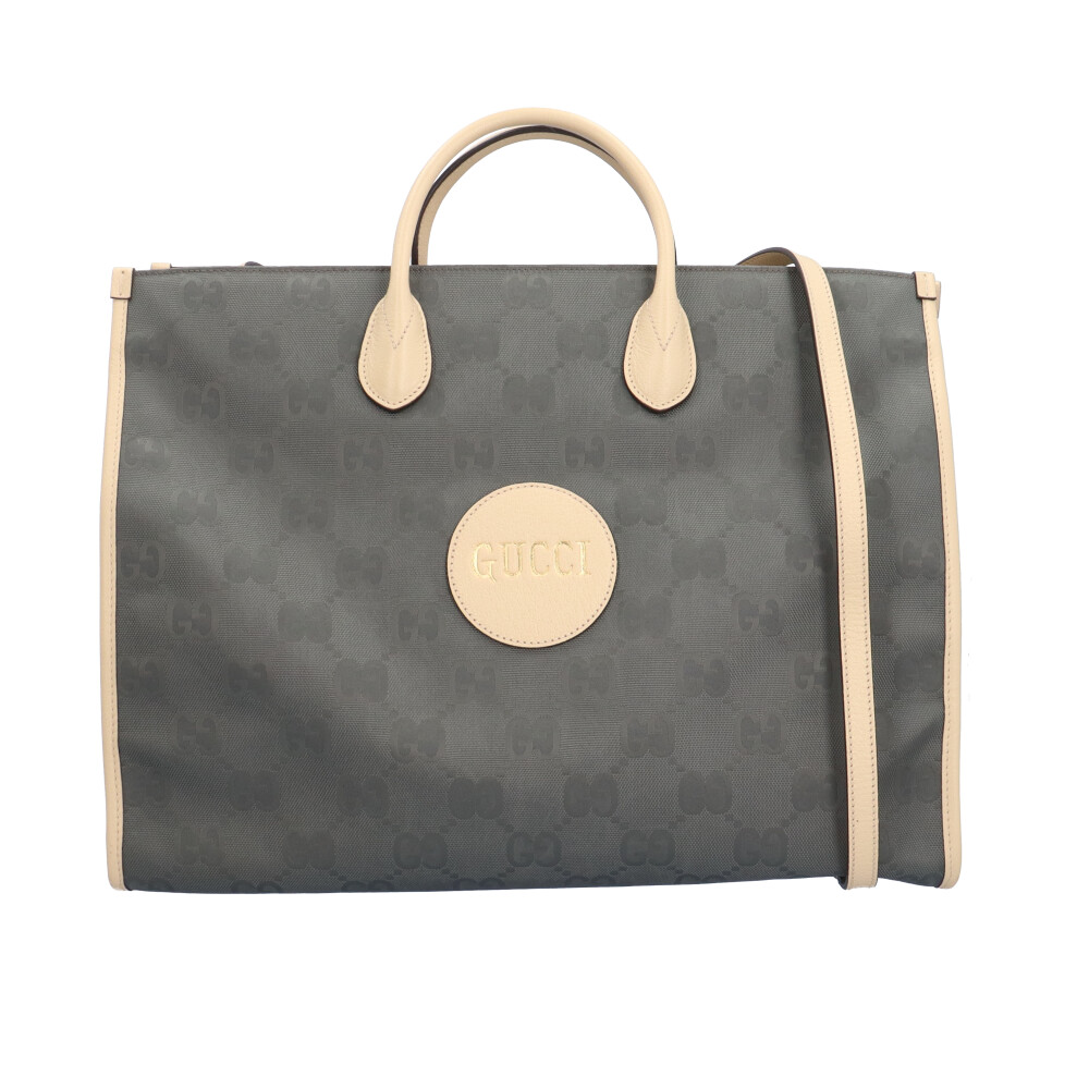 【百貨店SALE 20%OFF】 グッチ オフザグリッド ショルダーバッグ ナイロン 630353 薄墨色 ユニ一発やる  GUCCI  中古 グッチ
