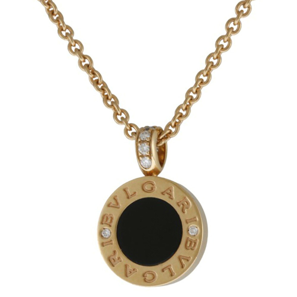 ブルガリ ブルガリブルガリ ネックレス ブルガリ 18金 オニキス マザーオブパール ユニセックス BVLGARI 中古
