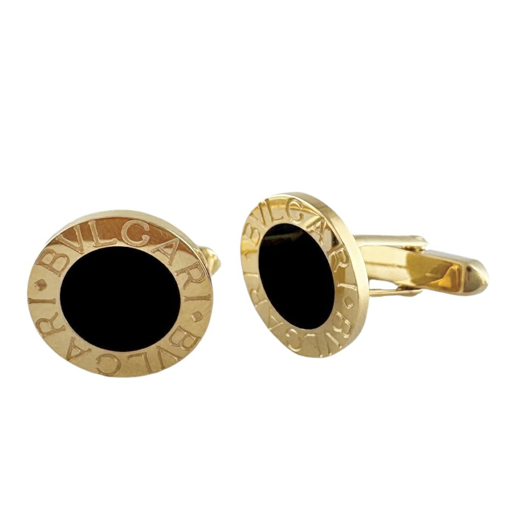 ブルガリ ブルガリブルガリ カフス ブルガリ 18金 オニキス メンズ BVLGARI 中古