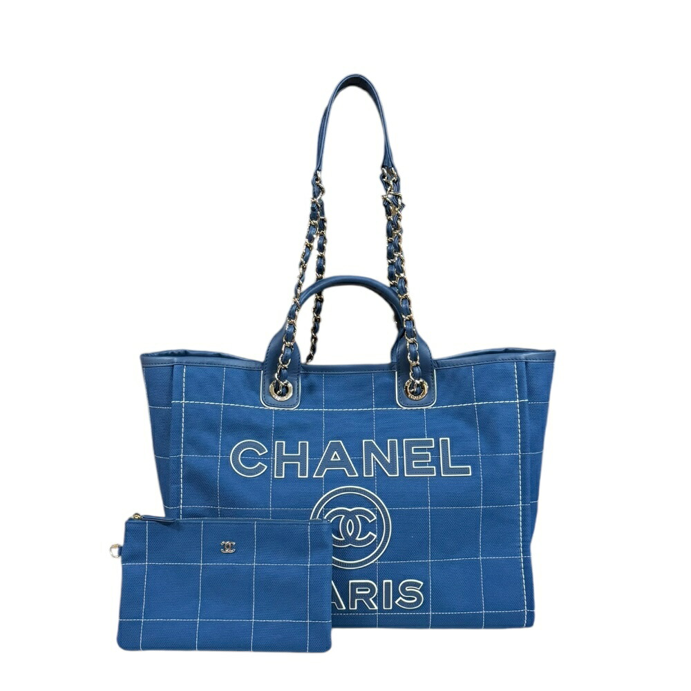 楽天市場】CHANEL シャネル ドーヴィル PM キャンバス/レザー