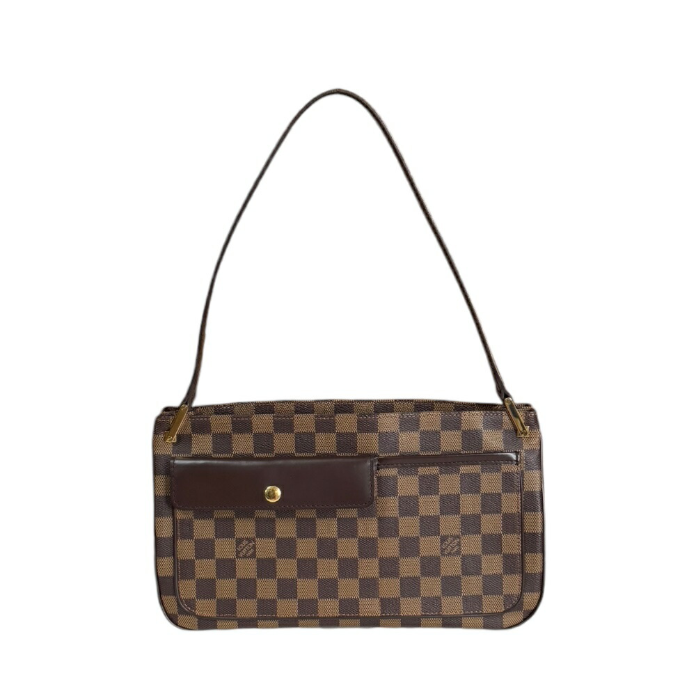 ルイヴィトン オーバーニュ ダミエ ショルダーバッグ ルイヴィトン  ダミエキャンバス N51129 赤銅色 レディース LOUIS VUITTON 中古