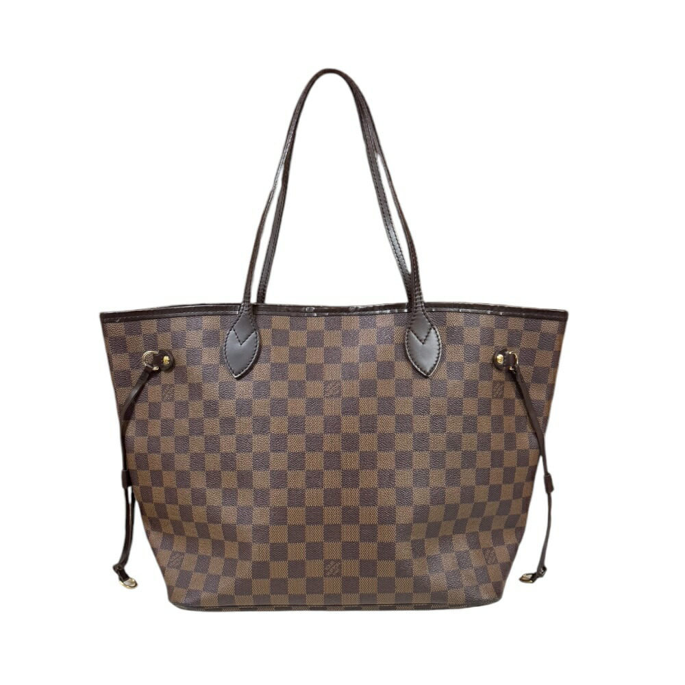ルイヴィトン ネヴァーフルMM ダミエ トートバッグ ルイヴィトン ダミエキャンバス N51105 ブラウン レディース LOUIS VUITTON 中古