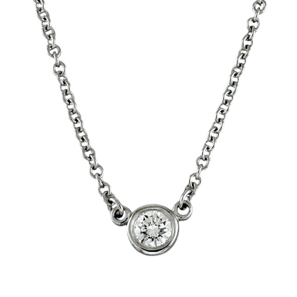 【極美品】ティファニーシルバーネックレス　ペンダント　　　ダイヤモンド　付属品付 楽天市場】Tiffany.co ティファニー ネックレス 一粒ダイヤ