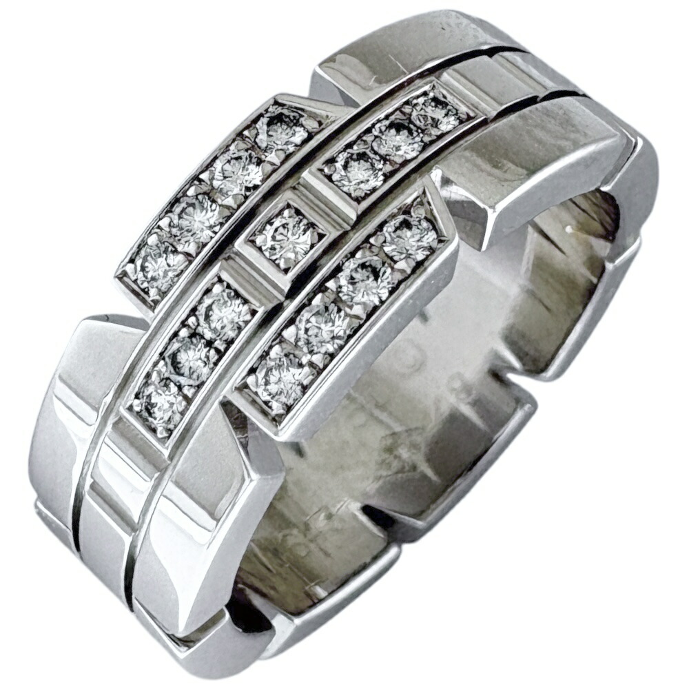 カルティエ Cartier タンクリング　ダイヤ　ホワイトゴールド CRB4059900 - タンク フランセーズ リング - ホワイトゴールド