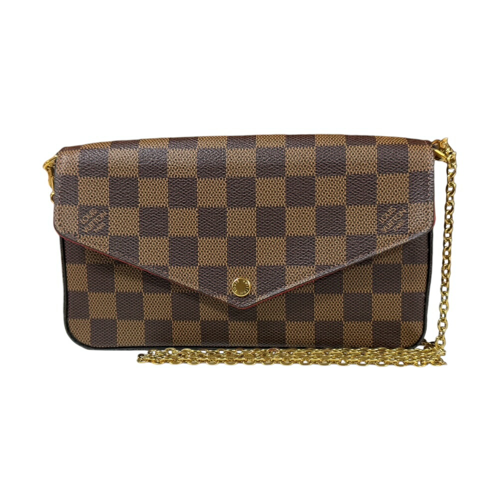 ルイヴィトン ポシェットフェリシー ダミエ ショルダーバッグ ルイヴィトン ダミエキャンバス N40492 ブラウン レディース LOUIS VUITTON 中古チェーン|R&K リサイクルキング