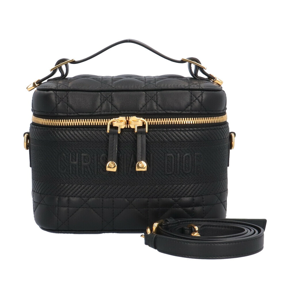 ディオール スモールバニティ ショルダーバッグ ディオール レザー S5488UNTRM900 ブラック レディース Dior 中古2way