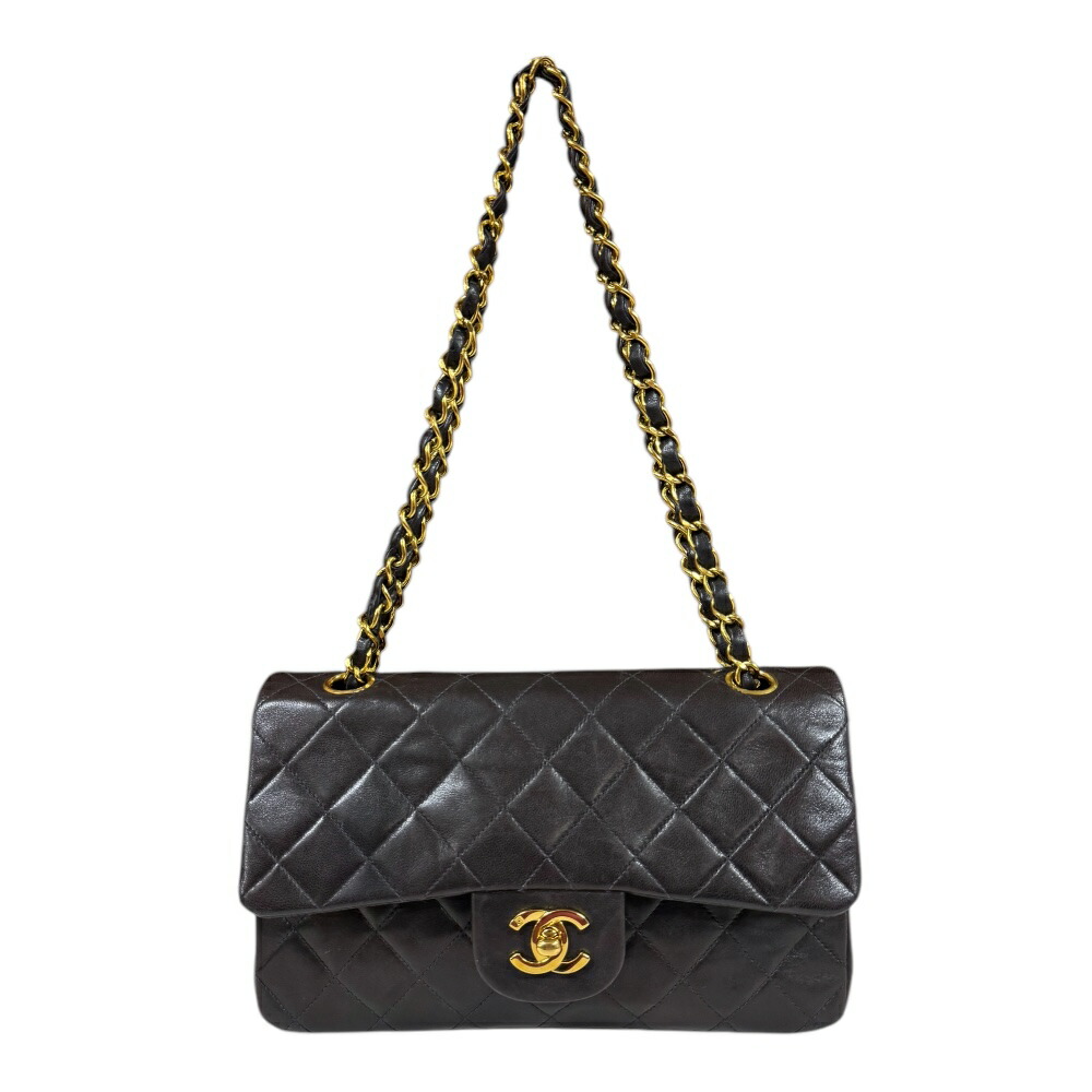 CHANEL シャネル ネイビー マトラッセ25 美品 ジャージー