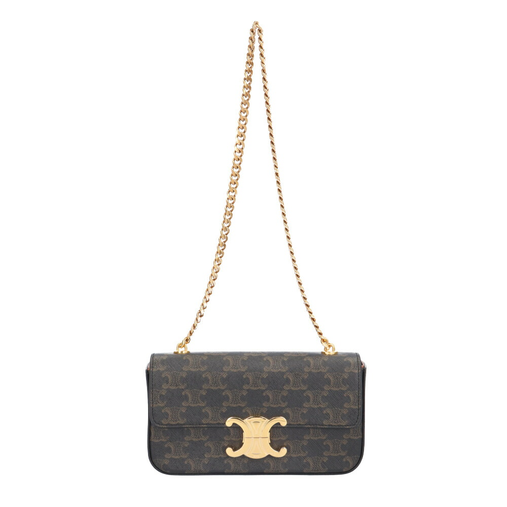 VINTAGE●CELINE●セリーヌ ミディアムトリオンフバッグ CELINE - セリーヌ トリオンフ ミディアム フォルコ ショルダー