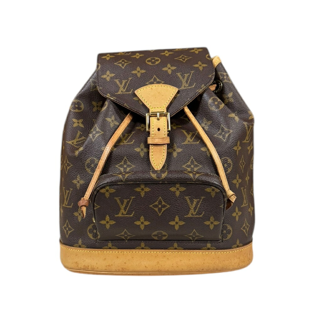 ルイヴィトン モン掏摸MM モノグラム 背嚢・デイパック ルイヴィトン  モノグラム帆布 M51136 レディース LOUIS VUITTON 中古