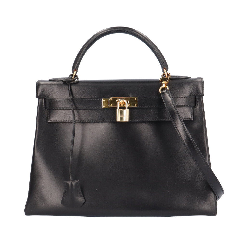 【希少・美品】HERMES エルメス ケリー32 F刻印 ボックスカーフ HERMES（エルメス）ケリー32 ボックスカーフ □F刻印を買取