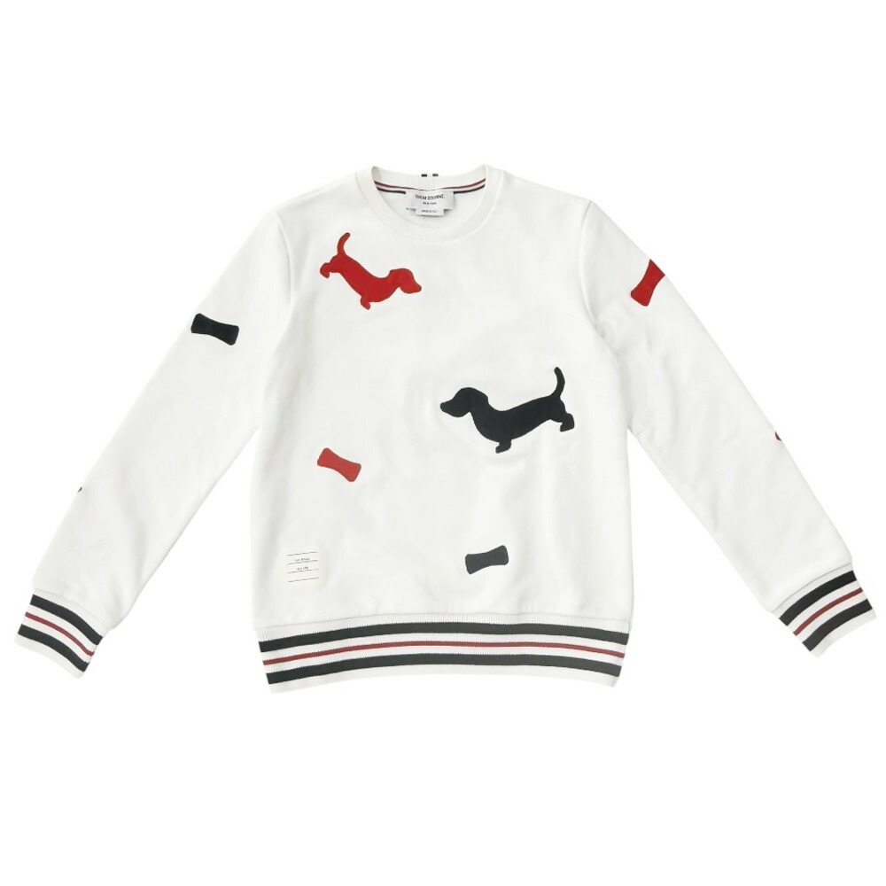 トムブラウン スウェット トムブラウン コットン FJT183E-03377100 レディース THOM BROWNE 中古トレーナー プルオーバー 刺繍入り