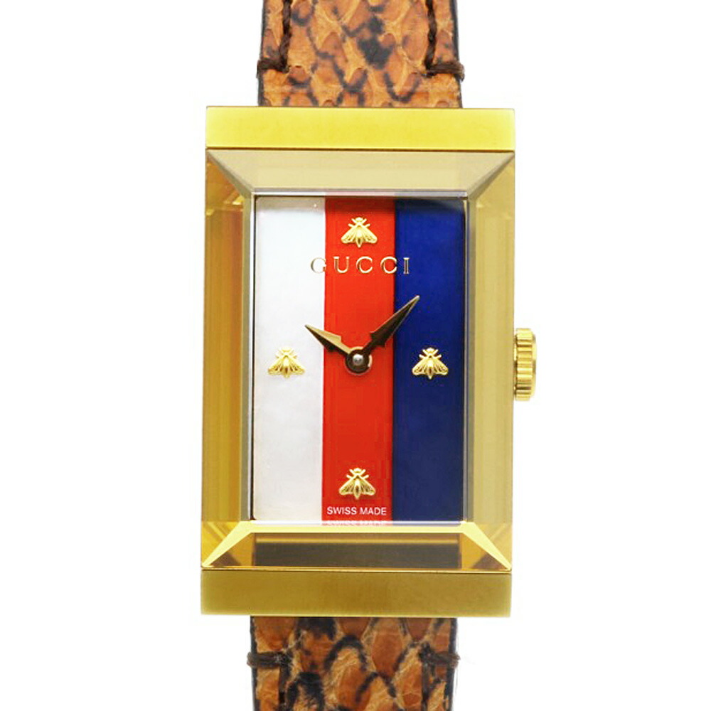 【専用】GUCCI グッチ【新品未使用】 YA147510 レディース腕時計 グッチ Gフレーム マザー オブ パール レディース YA147410