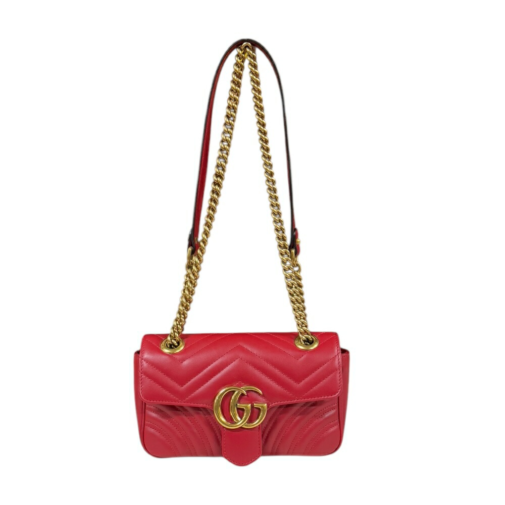 美品✨GUCCI GGマーモント チェーン ショルダーバッグ　 443497 楽天市場】グッチ バッグ レディース GGマーモント チェーン