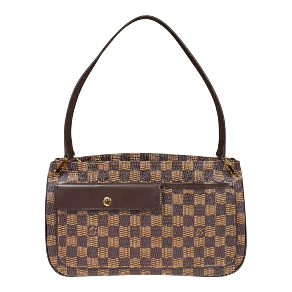 ルイヴィトン オーバーニュ ダミエ ショルダーバッグ ルイヴィトン ダミエキャンバス N51129 ブラウン レディース LOUIS VUITTON 中古