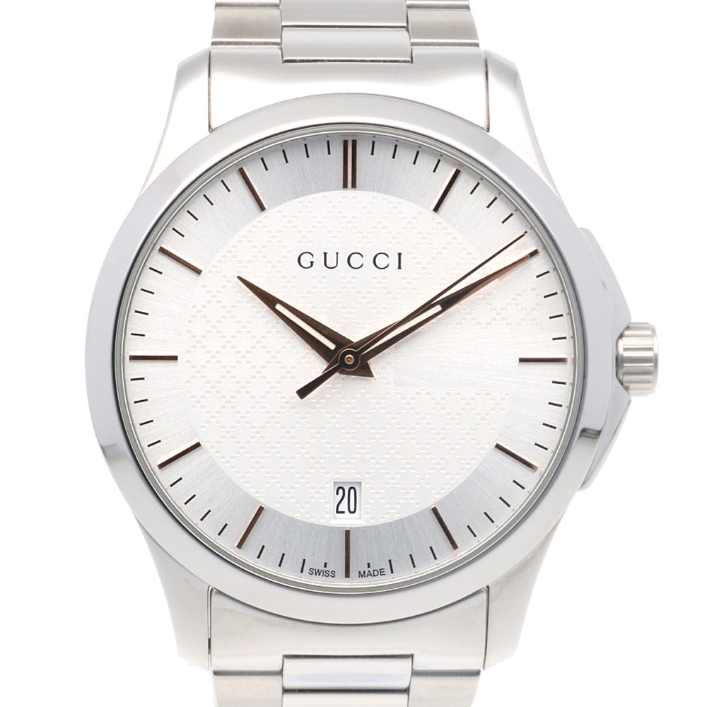 GUCCI グッチ Gタイムレス YA1264058 (126.4) 腕時計 グッチ 時計 レディース G-タイムレス YA1264058 グレー×グレー