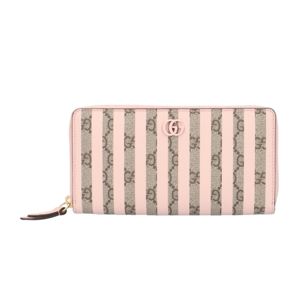 グッチ GUCCI GGキャンバス 長財布 ピンクレザー ロングウォレット 楽天市場】グッチ Wホック 二つ折り 長財布 GG キャンバス