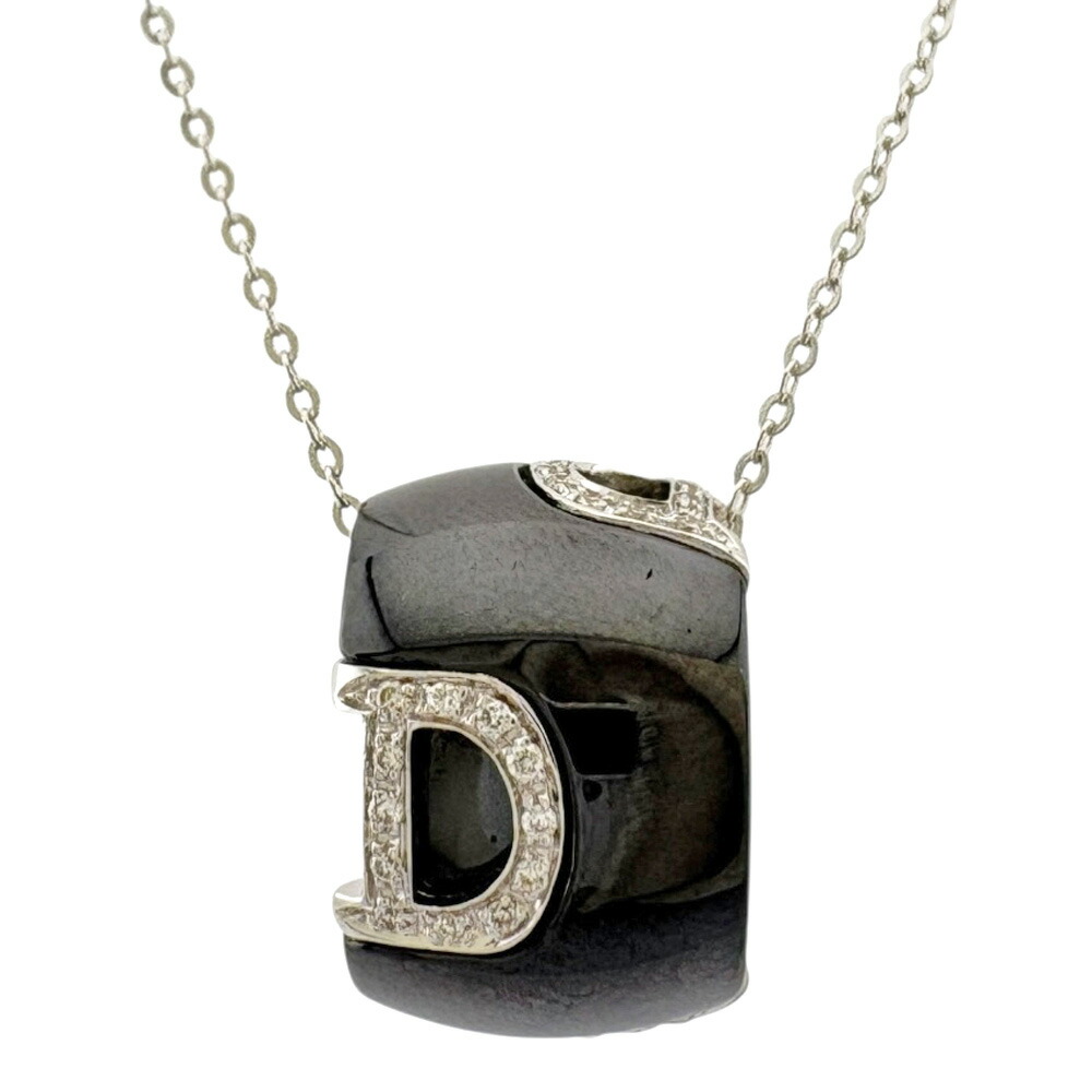 ⭐︎美品⭐︎DAMIANI D.Iconペンダント ネックレス DAMIANI ダミアーニ Dアイコン ネックレス カプチーノセラミック