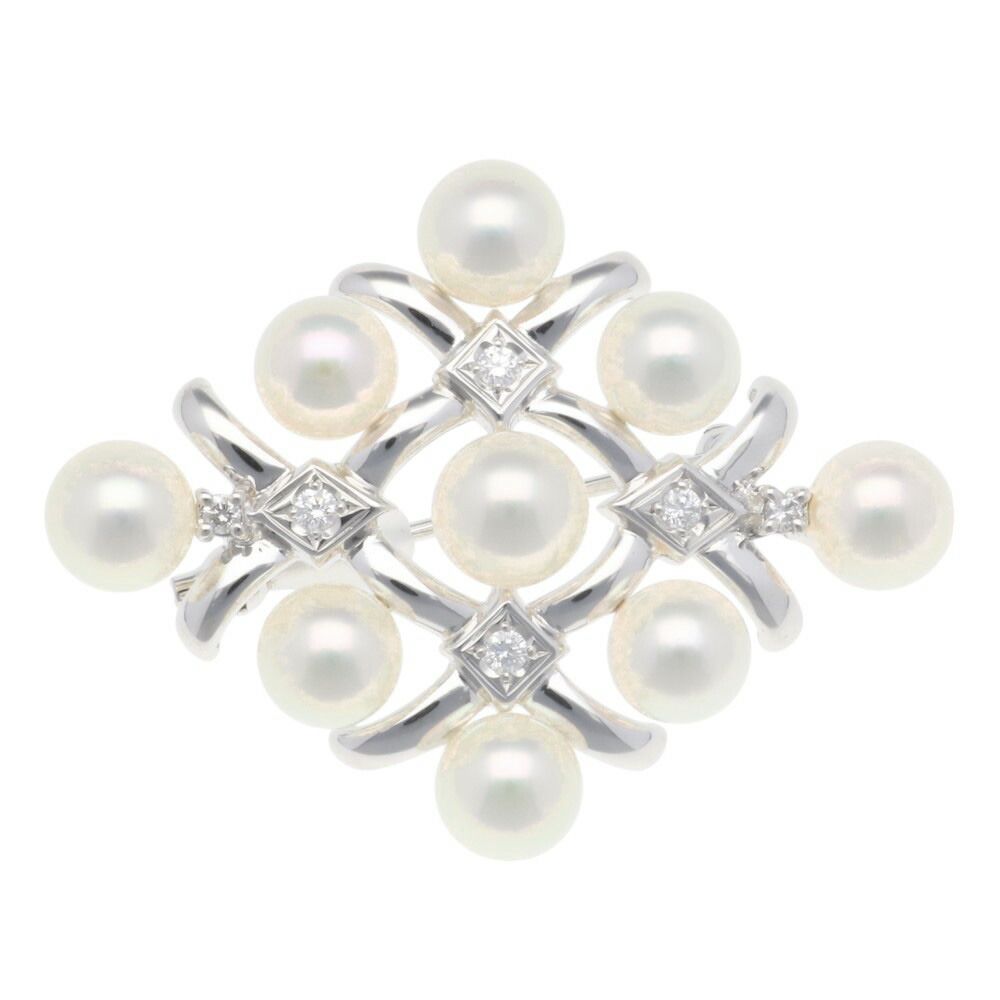 【美品】MIKIMOTO ミキモト　パールブローチ　音符　真珠　稀少　完売 MIKIMOTO ミキモト パール 真珠 ブローチ K18YG レディース