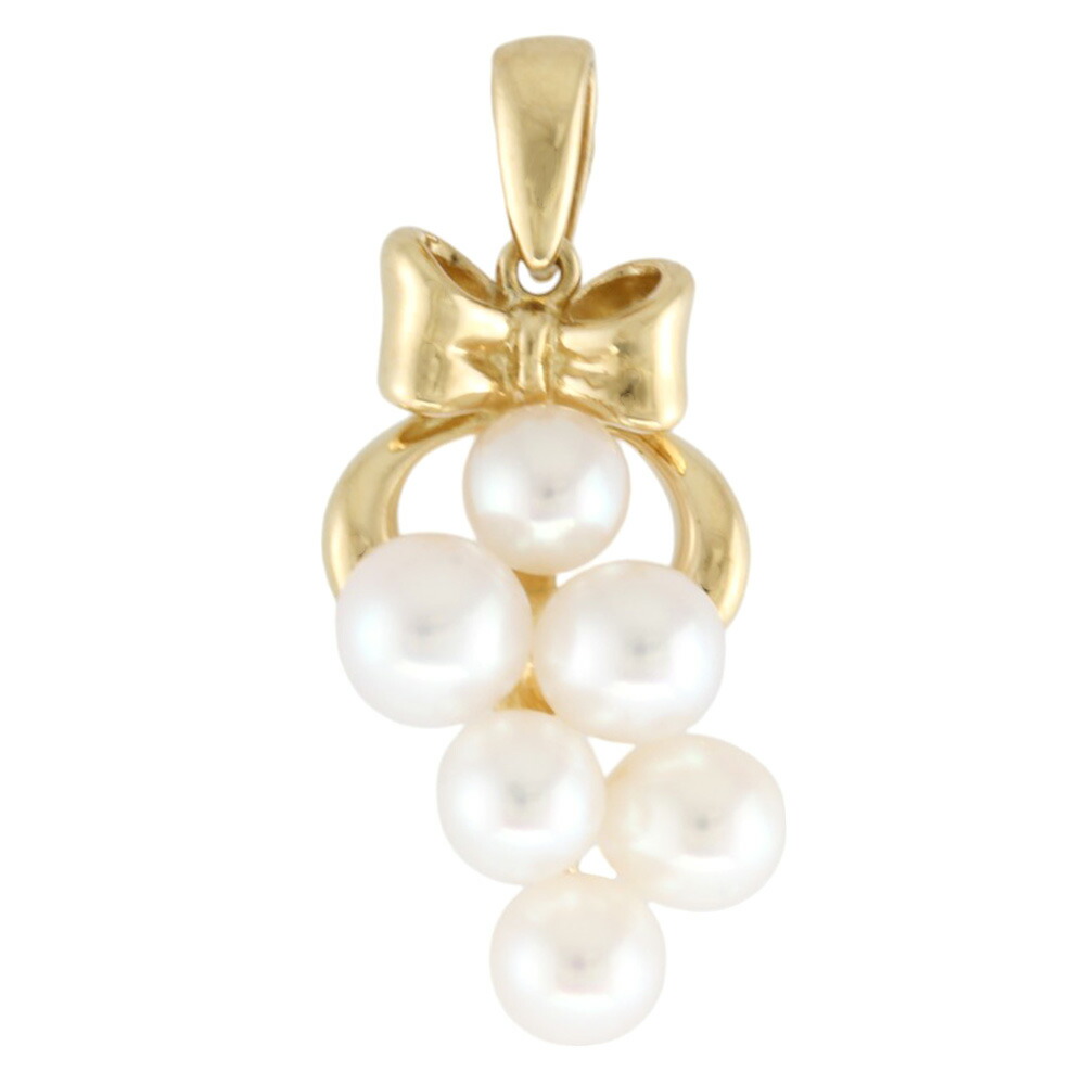 楽天市場】TASAKI 田崎真珠 ペンダントトップ K18YG リボン 18金