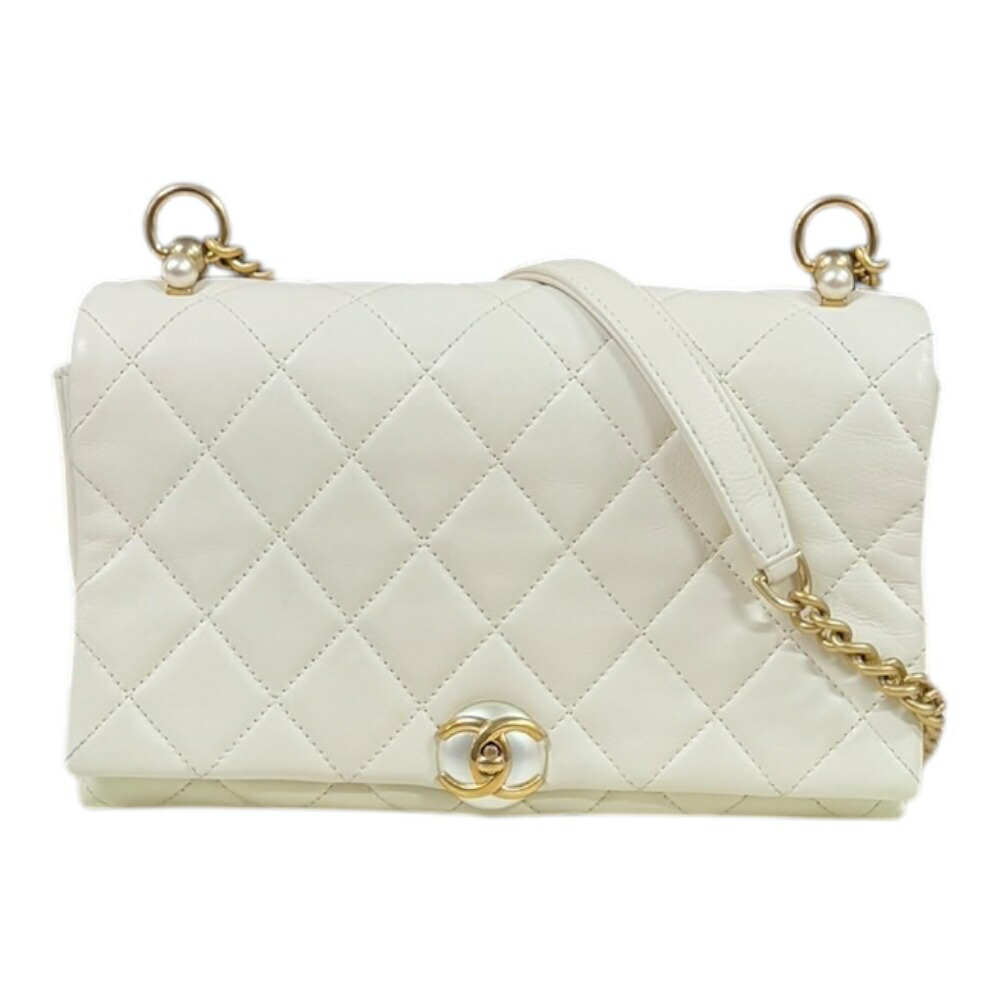 CHANEL ホワイト系バッグ 21AW《 入手困難 》CHANEL ココハンドル 24cm Sサイズ ホワイト