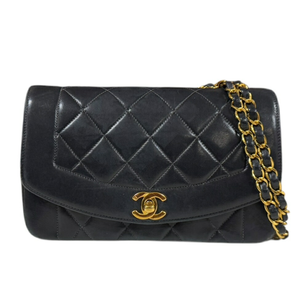 イ*別様 CHANEL ダイアナ　マトラッセ チェーンバッグ　ブラック×ラムスキ 楽天市場】シャネル マトラッセ ダイアナ25 チェーン ショルダー