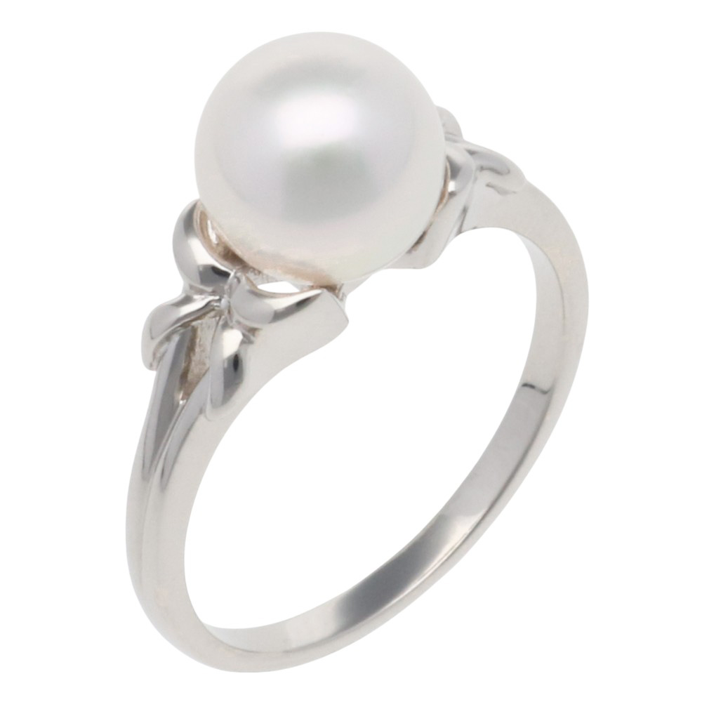 ミキモト リング 指輪 ミキモト 11号 Pt950プラチナ パール レディース MIKIMOTO 中古