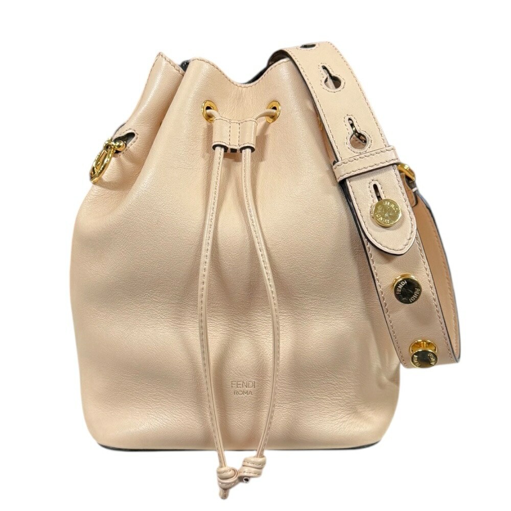 フェンディ モントレゾール ショルダーバッグ フェンディ レザー 8BT298 ベージュ レディース FENDI 中古