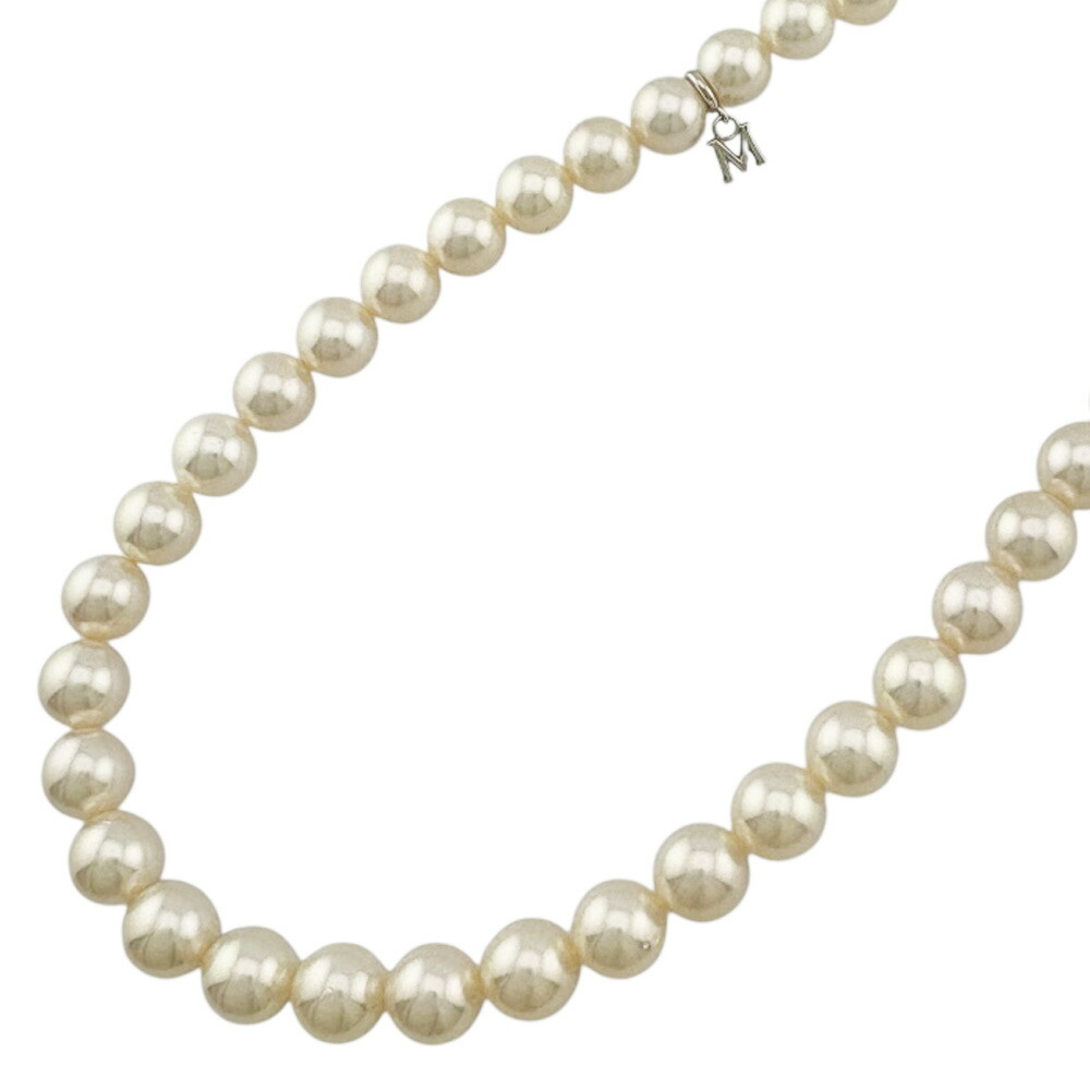 ミキモトシルバーパールネックレス MIKIMOTO ミキモト パール デザインネックレス シルバー 真珠