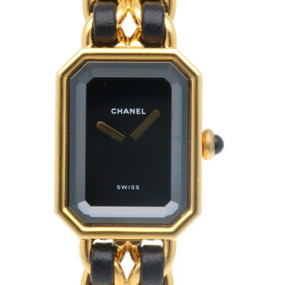 中古 シャネル CHANEL H0001 ブラック レディース 腕時計 シャネル プルミエール L H0001 ブラック レディース 時計 【中古