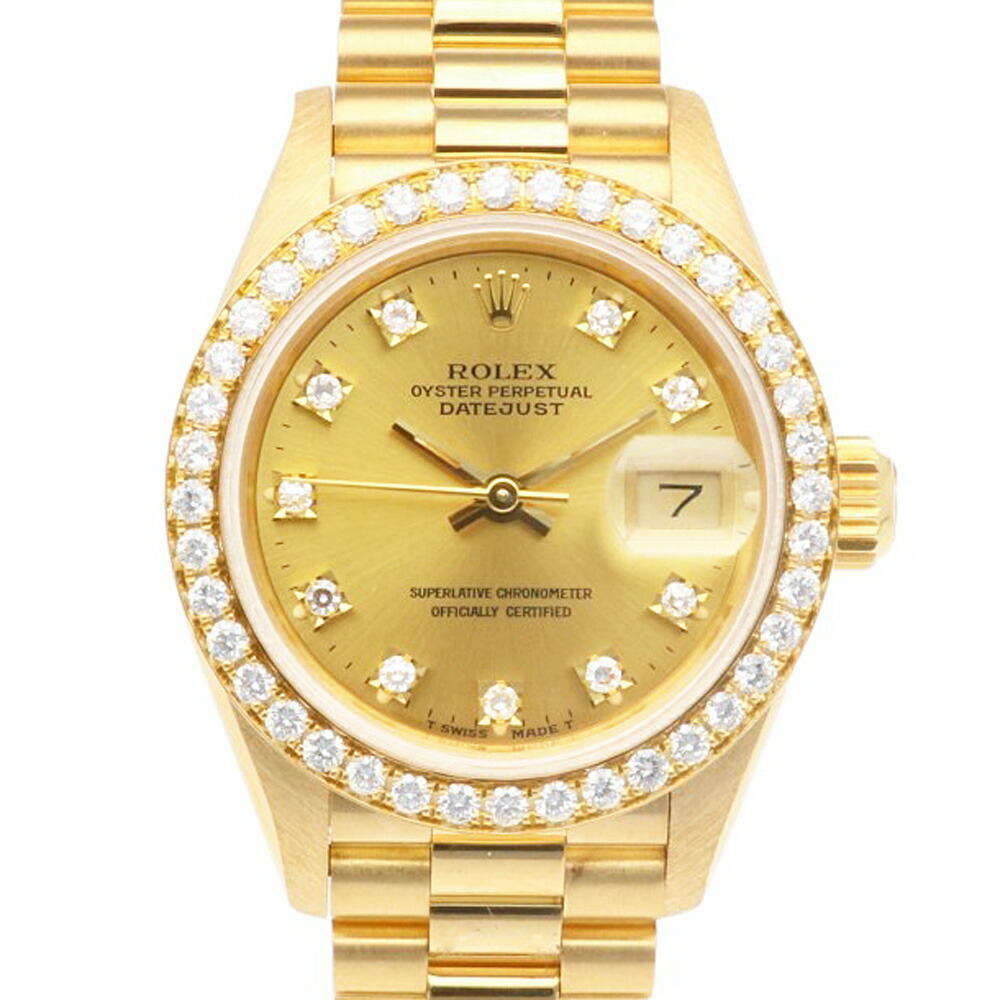 KC Shopさま専用　ROLEXOH済みデイトジャスト10Pダイヤ レディース 楽天市場】ロレックス ROLEX デイトジャスト 10Pダイヤ Z番