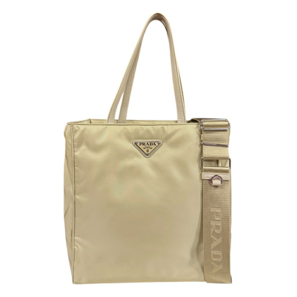 プラダ ショルダーバッグ プラダ 1BG426 ベージュ レディース PRADA 中古2way