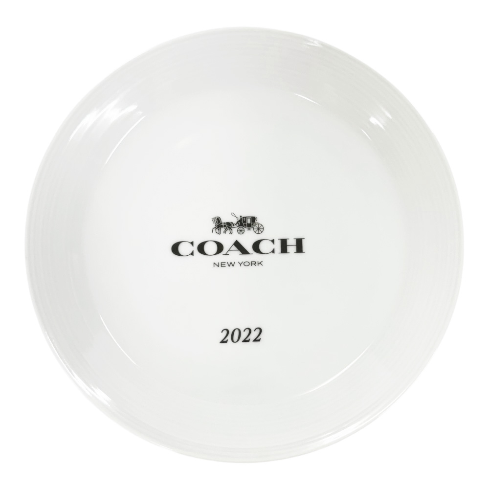 楽天市場】COACH コーチ ノベルティ クリスマスプレート 小皿 ホワイト
