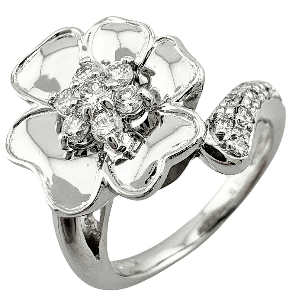 【30%OFF 7/4～7/25】 リング 指輪 9号 18金 ダイヤモンド 0.36ct レディース 中古フラワー｜Ｒ＆Ｋ　リサイクルキング