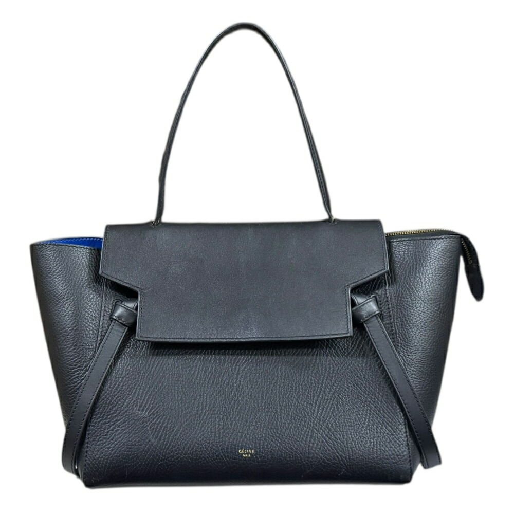 CELINE◆欲しいブラック色 ナノベルトバッグ グレインカーフ CELINE セリーヌ】ベルトバッグ ナノ グレインドカーフスキン
