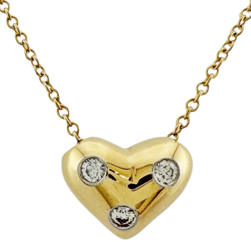ティファニー ネックレス ティファニー 18金 ダイヤモンド レディース TIFFANY&Co. 中古ハート 75,625円
