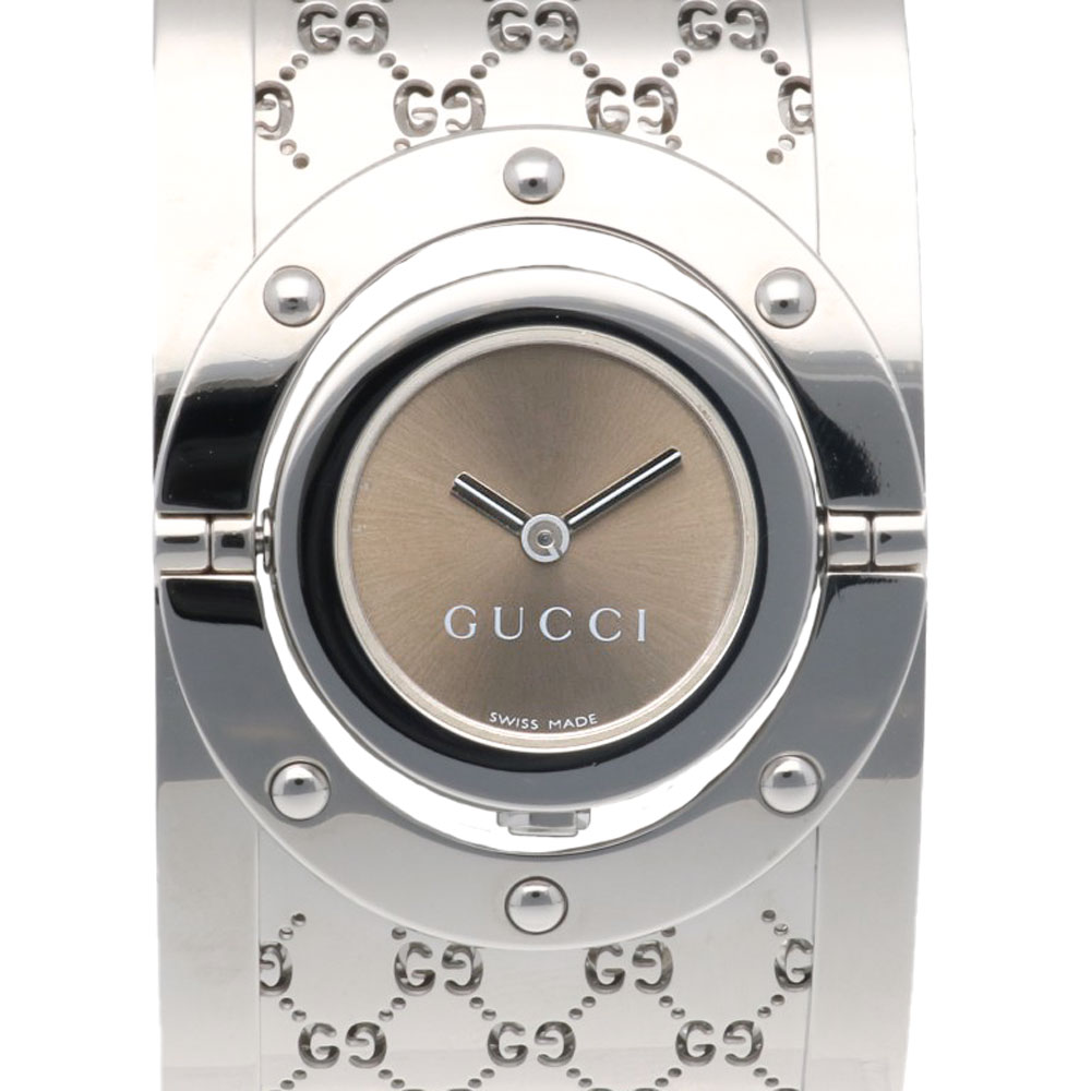 【GUCCI】グッチ　トワール ワイドバングル　YA112513 GUCCI/グッチ】 112 トワール ワイドバングル 腕時計 ステンレス