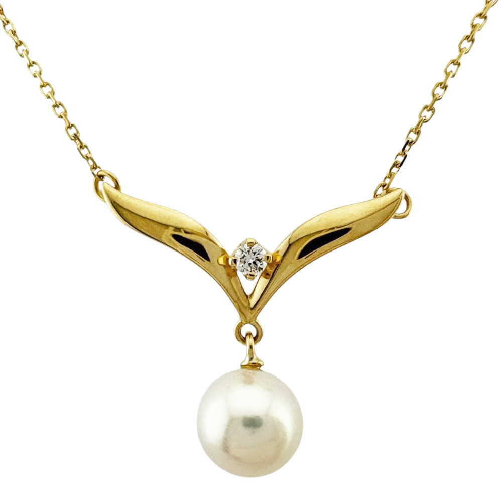 MIKIMOTO k18ペンダントトップ MIKIMOTO ミキモト K18 ペンダントトップ リボン 貝M 約3.3cm