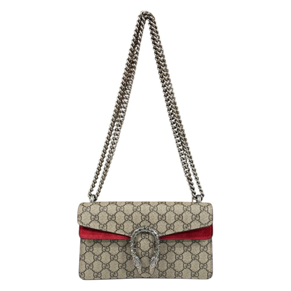 グッチ ミディアム ディオニュソス ショルダーバッグ グッチ GGスプリームキャンバス 499623 ベージュ レディース GUCCI 中古チェーン