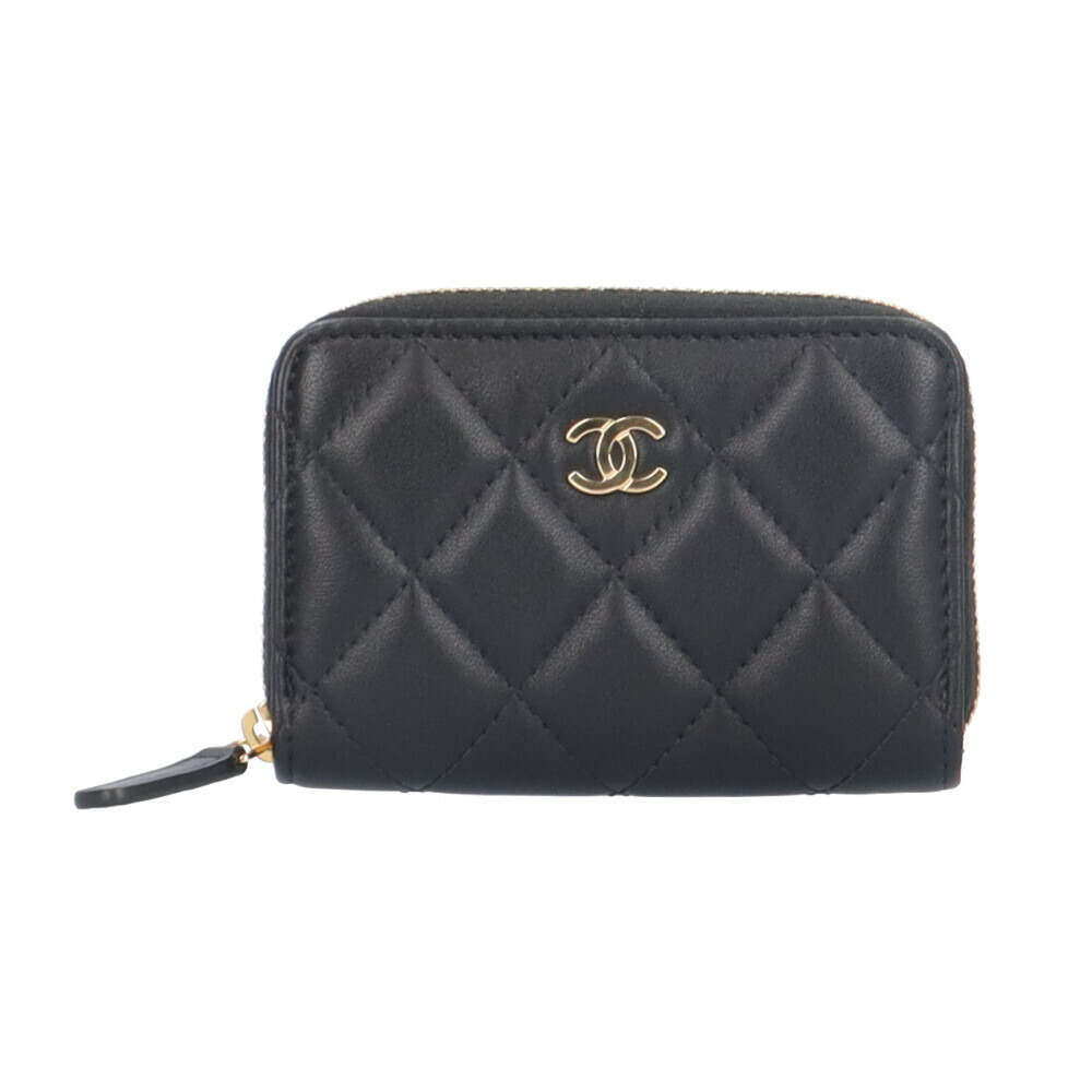 シャネル マトラッセ コインケース シャネル 子ヒツジひと肌 AP0216 レディース CHANEL 中古