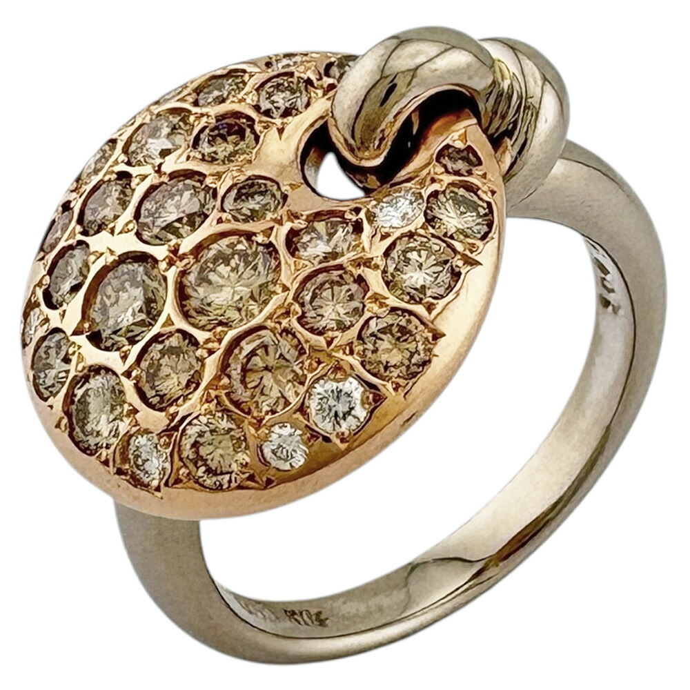 k18WG ブラウンダイヤモンド　リング 楽天市場】K18WG/PG/K18 0.5ctブラウンダイヤモンドリング