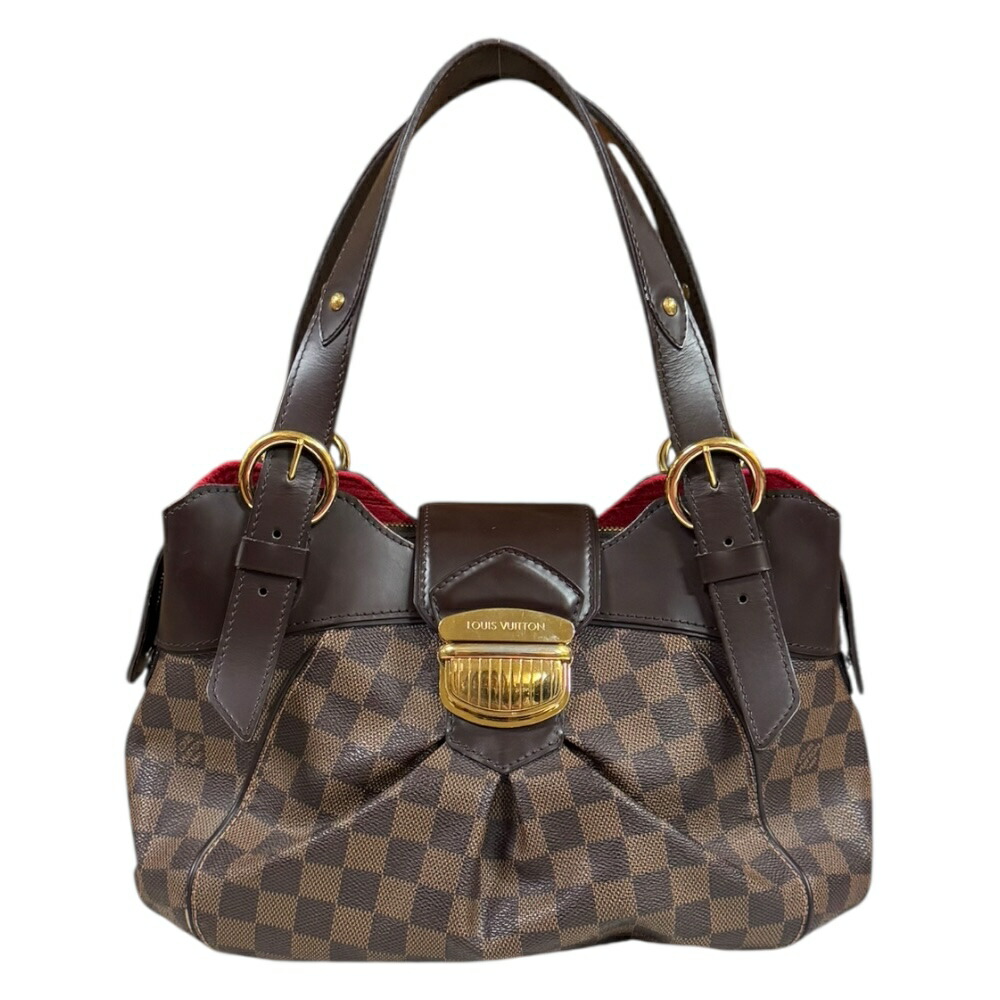 ルイヴィトン システィナPM ダミエ ショルダーバッグ ルイヴィトン ダミエキャンバス N41542 ブラウン レディース LOUIS VUITTON 中古