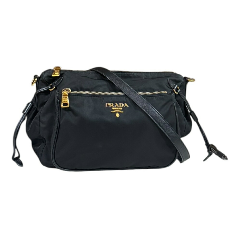 美品　プラダ　ナイロン　ショルダーバッグ　ブラック 楽天市場】プラダ PRADA ショルダーバッグ ナイロン ブラック