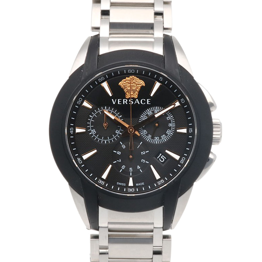ヴェルサーチ 腕時計 時計 ヴェルサーチ ステンレススチール VEM8 クオーツ メンズ 1年保証 VERSACE 中古クロノグラフ