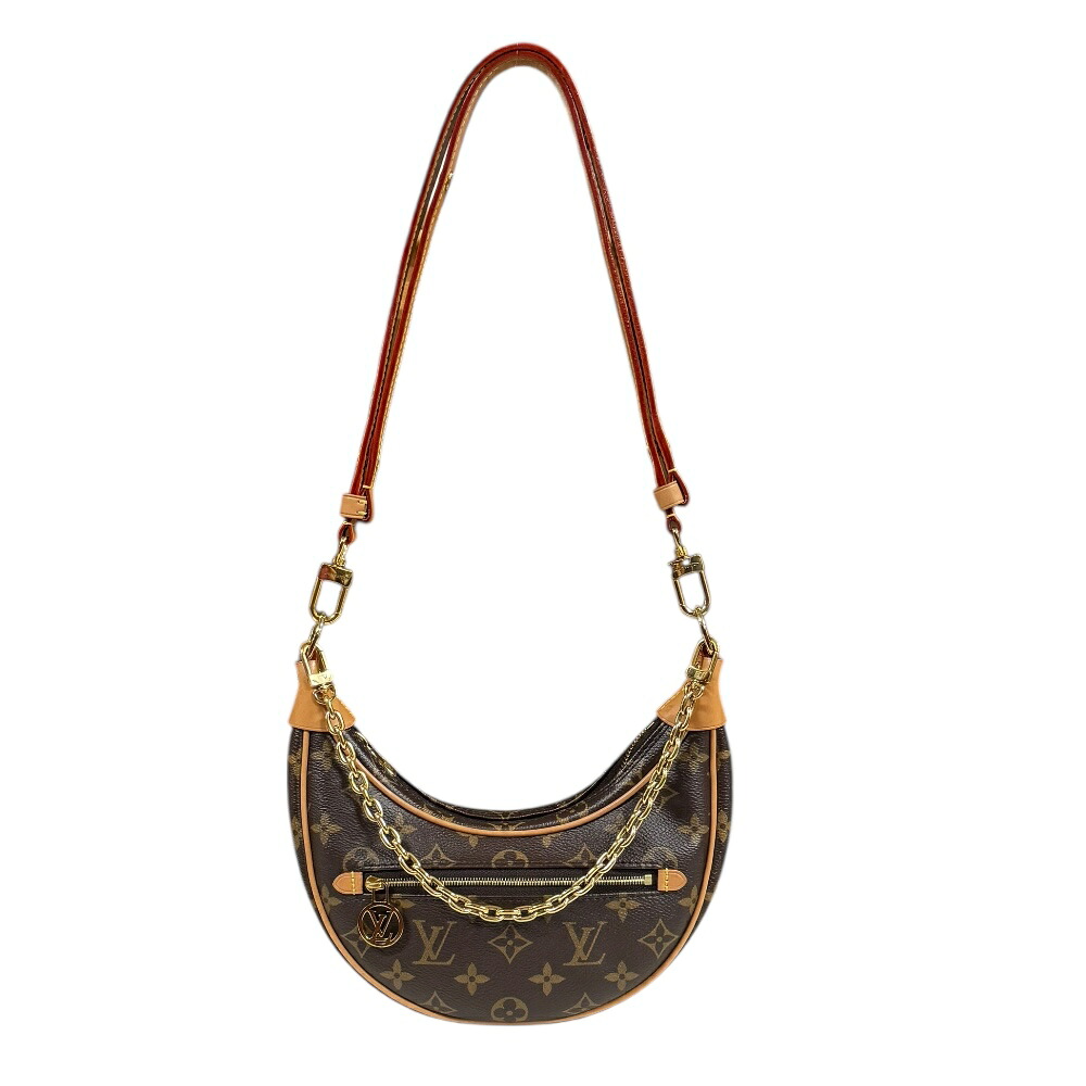 ルイヴィトン ループ モノグラム ショルダーバッグ ルイヴィトン モノグラムキャンバス M81098 ブラウン レディース LOUIS VUITTON 中古2way