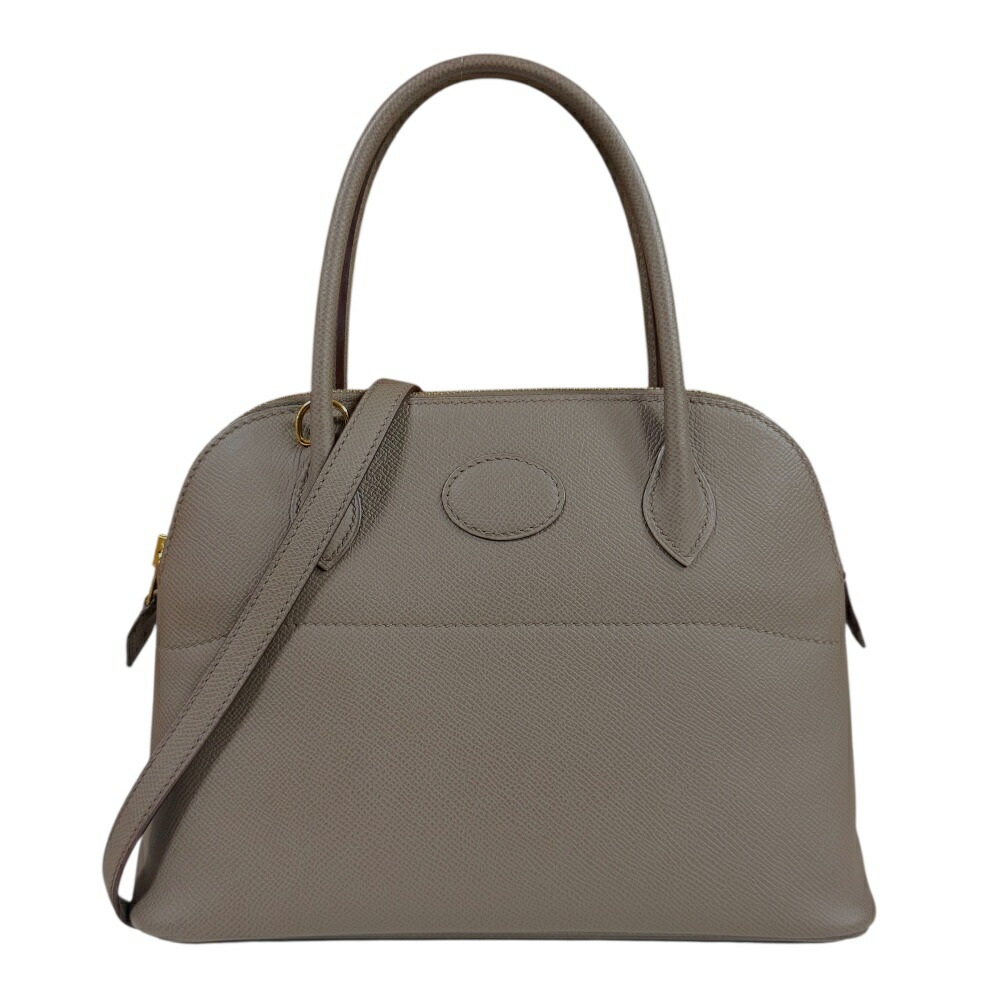 エルメス ボリード27 ショルダーバッグ エルメス ヴォーエプソン グレー レディース HERMES 中古2way