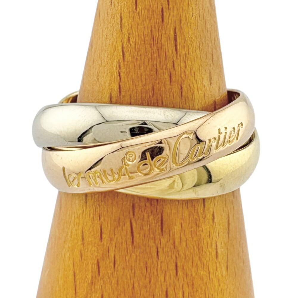 楽天市場】カルティエ トリニティ リング ホワイトゴールド イエロー