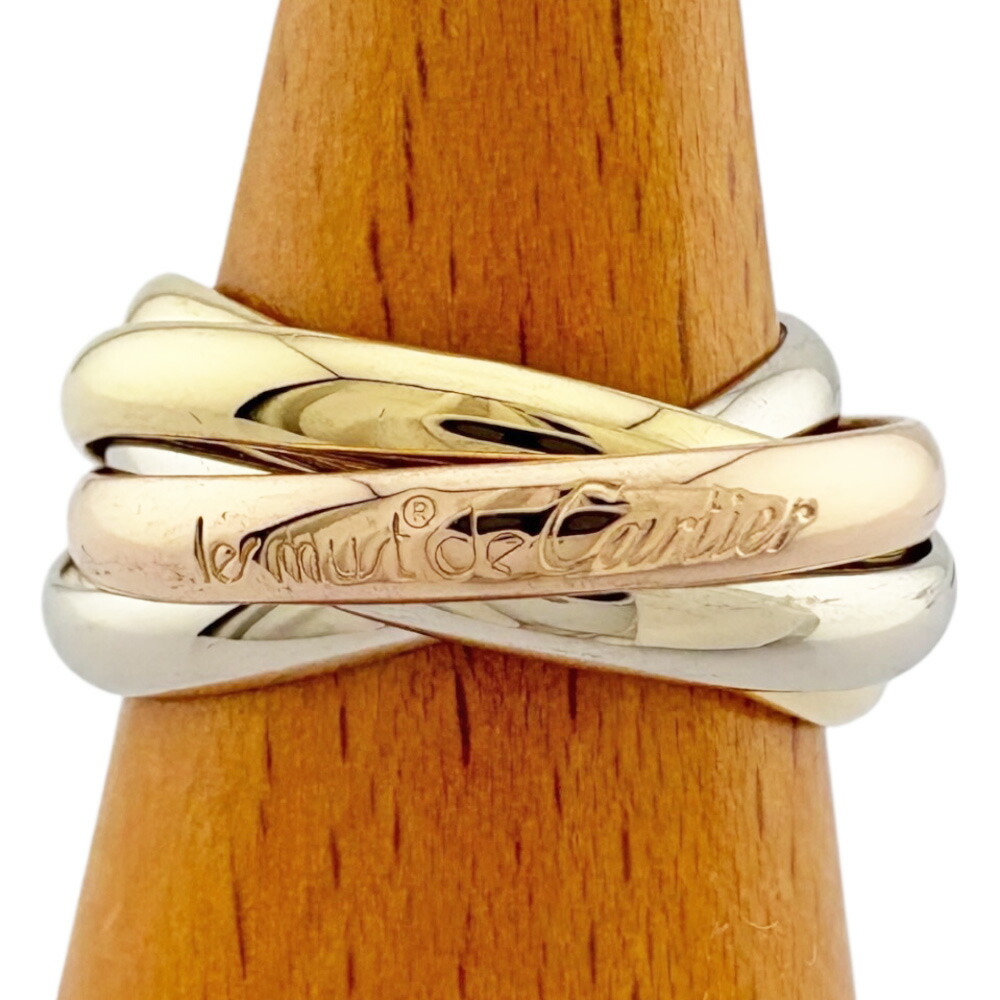 カルティエ　トリニティリング 750YG/WG/PG K18 52号(12号) カルティエ トリニティリング 750YG/WG/PG K18 52号(12号