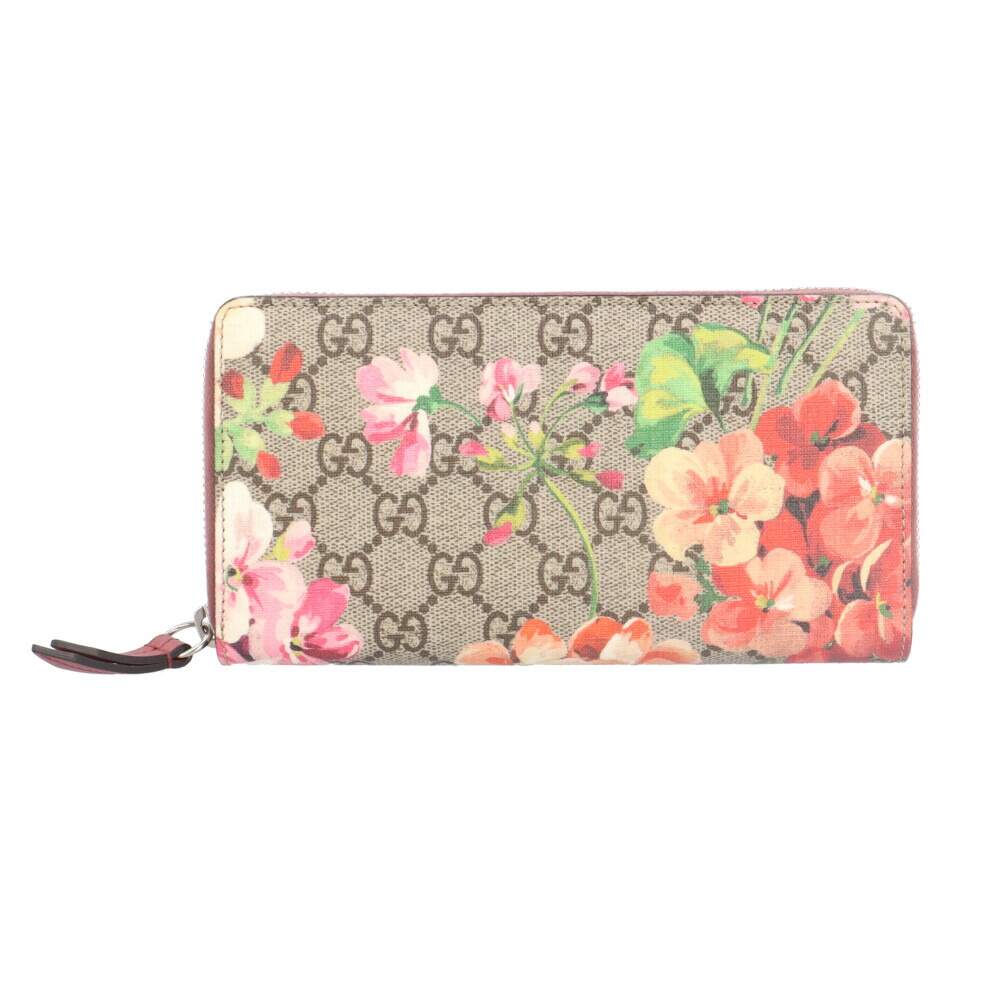 GUCCI グッチ GG ブルームス 長財布 花柄 フラワーデザイン ホワイト GUCCI グッチ 財布 レディース ブランド 長財布 GGブルームス